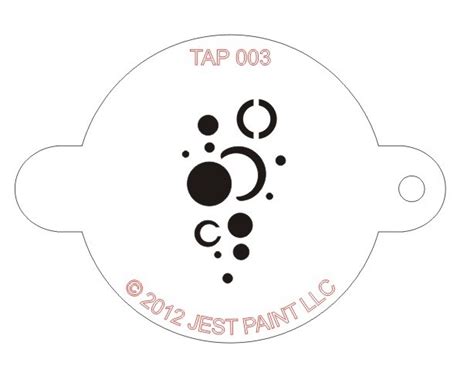 Tap 003 Planets And Bubbles Face Painting Stencil Face Paint Supplies