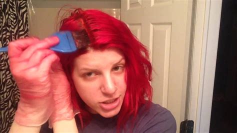 How To Dye Your Hair Bright Red Youtube
