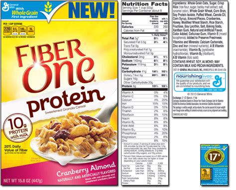 Fiber One Cereal Nutrition Facts
