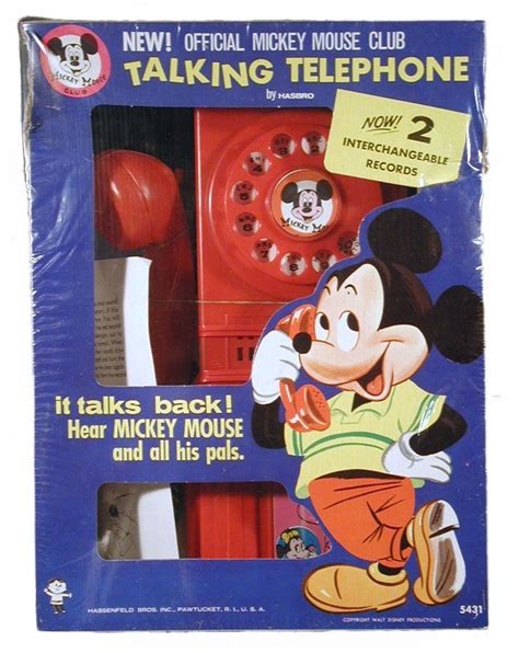 Hasbro Mickey Mouse Club Talking Telephone Factory Sample Mickey