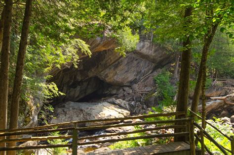 Natural Stone Bridge And Caves Park Pottersville Ny Dig The Falls