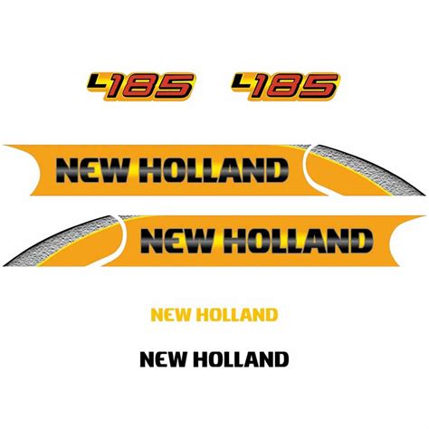 New Holland L185 Skid Steer Loader Repro Decal Set Sticker Kit Acedecals