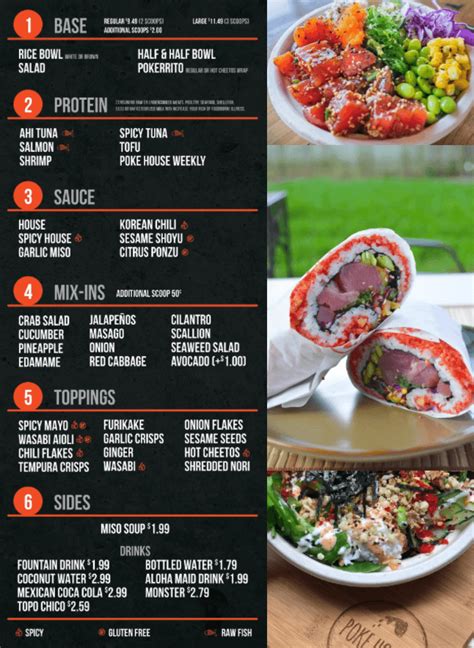 Click on icon to download full dining menu. Poke House brings Hot Cheetos covered poke burritos to ...