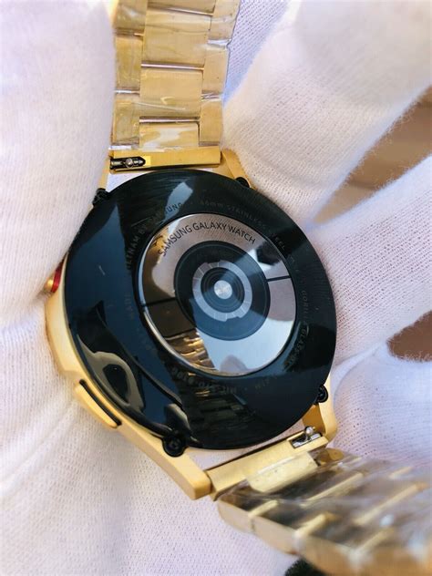 Custom 24k Gold 46 Mm Vergoldet Samsung Galaxy Watch 4 Gold Lünette