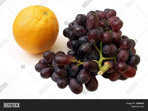 Black Grapes Orange Image And Photo Free Trial Bigstock