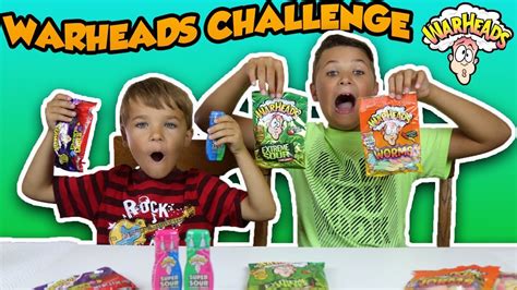 Extreme Sour Candy Challenge Warheads Hard Candy Worms Chewy Cubes