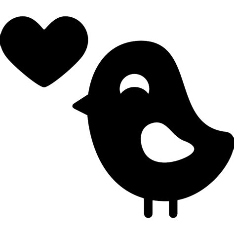 Bird In Love Vector Svg Icon Svg Repo