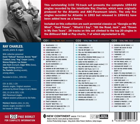 Ray Charles Complete 1954 1962 Singles Cd Opus3a