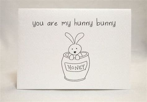 You Are My Hunny Bunny I Love You Card Hunny Bunny Cute Love Quotes Bunny Quotes