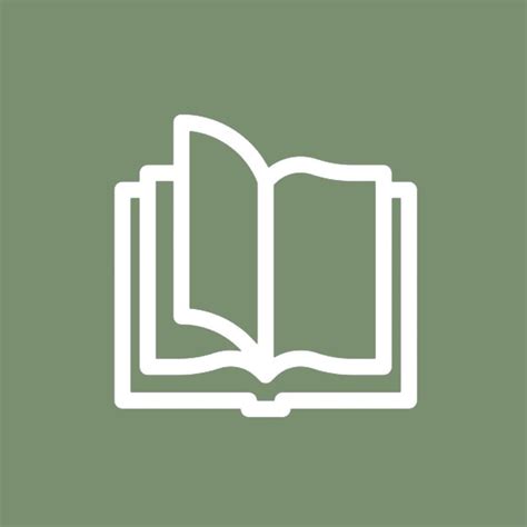 App Icon Sage Green Books Hintergrund Iphone Apple Hintergrund