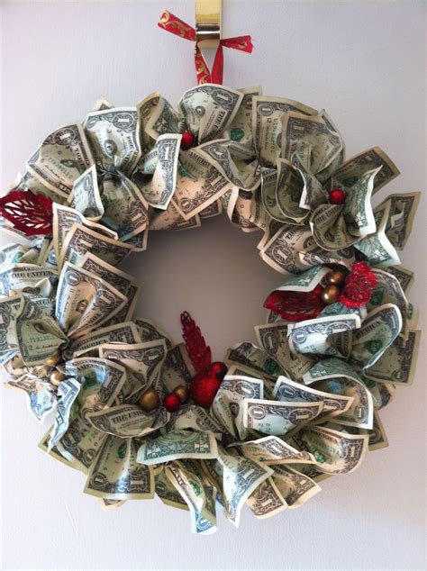 Check spelling or type a new query. Money wreath...how cool and unique! We just made one for a ...