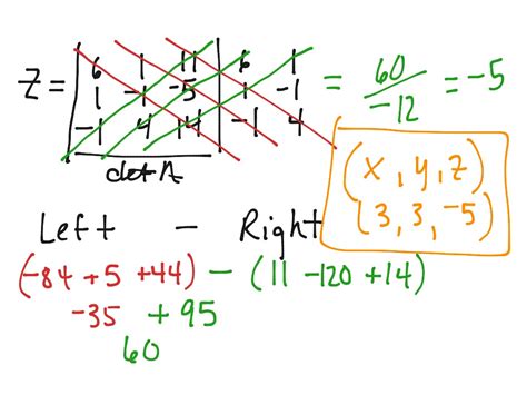 Cramers Rule For 3x3 System Of Equations Math Algebra 2 Showme
