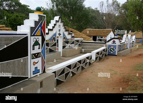 Ndebele Cultural Village Botshabelo South Africa Stock Photo Alamy