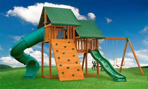 Sky Cedar Swing Set And Backyard Playground Shop It Today