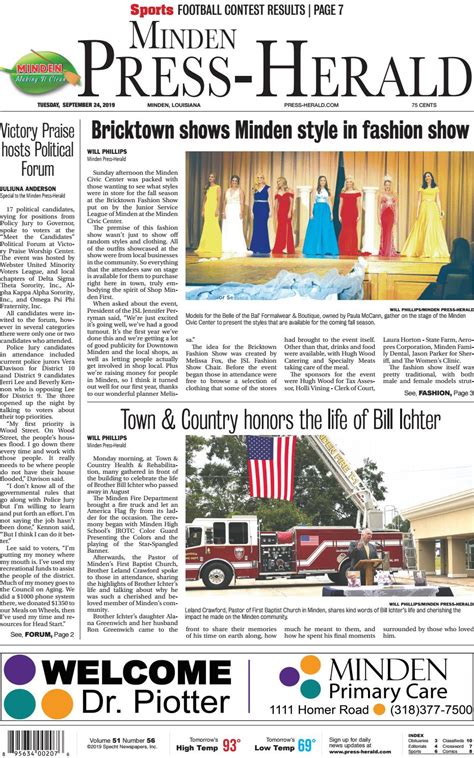 Minden Press Herald E Edition 09 24 2019 By Minden Press Herald Issuu