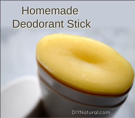 Homemade Deodorant Stick A Natural Solid Deodorant