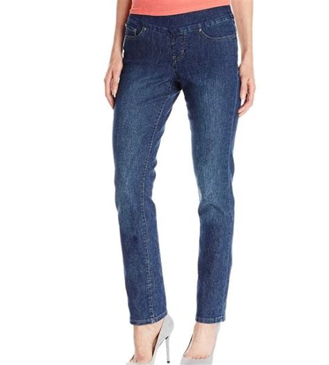 Jag Jeans Womens Blue Pull On High Rise Peri Straight Leg Jeans Jag
