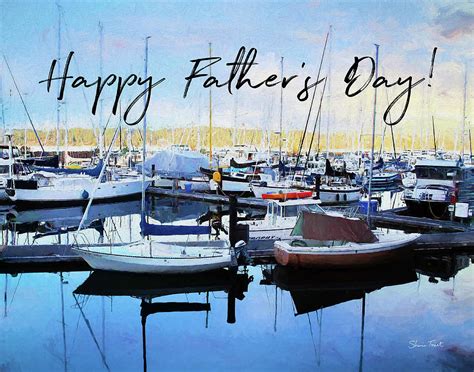 Happy Fathers Day Boats In The Harbor Photograph By Sherrie Triest