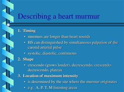 ppt heart murmurs powerpoint presentation free download id 217937
