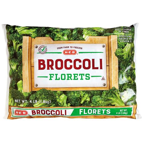 H E B Frozen Broccoli Florets Shop Broccoli Cauliflower And Cabbage At