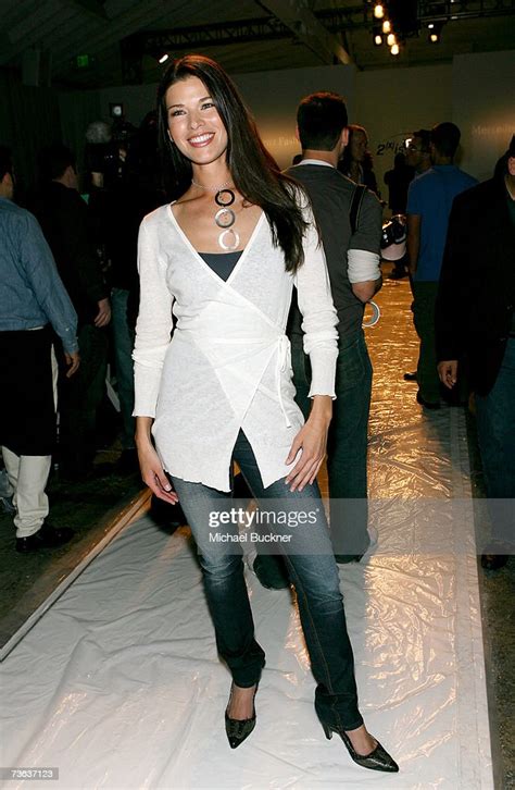 Actress Adrienne Janic Poses In The Front Row At The 2ist Fall 2007