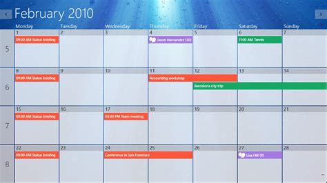 Calendar Gadget For Windows 10 ⋆ Calendar For Planning