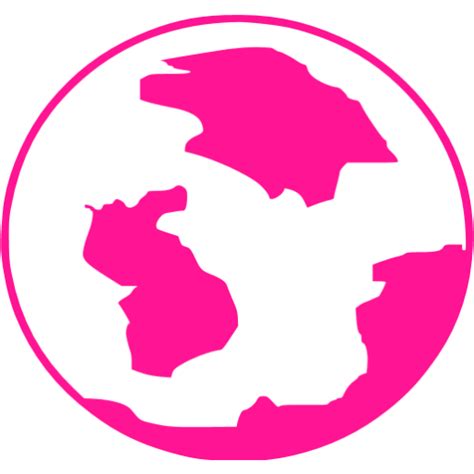 Deep Pink Globe Icon Free Deep Pink Globe Icons