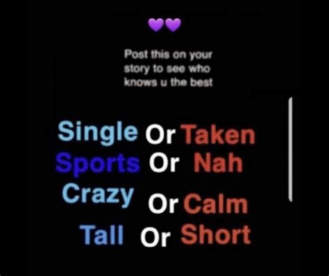 My crush is a fun story game that helps you to know about the choices of your friends. Snapchat story questions by Kaleigh🖤 on Snapchat story games | Snapchat question game, Crush quotes