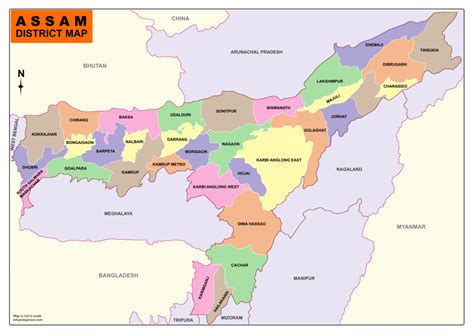 Download Assam District Map Infoandopinion