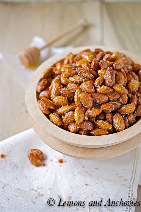 Spicy Honey Roasted Almonds Recipe Lemons And Anchovies