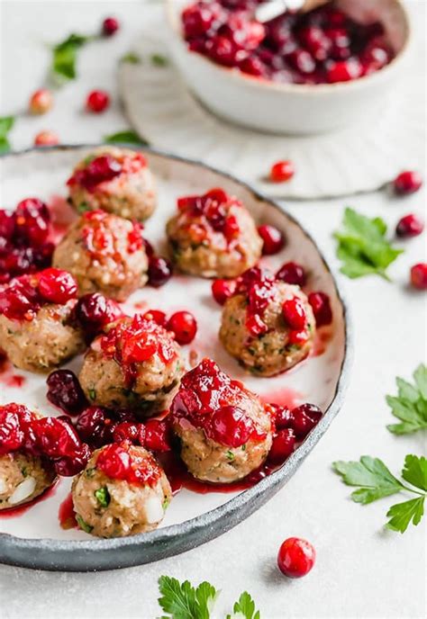 Cranberry Turkey Meatballs Salt Baker