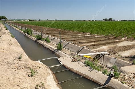 Irrigation Ditch Stock Image C Science Photo Library