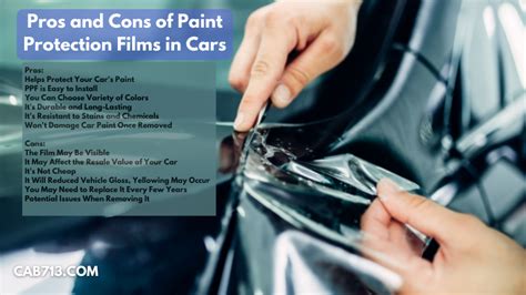 Pros And Cons Of Paint Protection Films In Cars Cab713