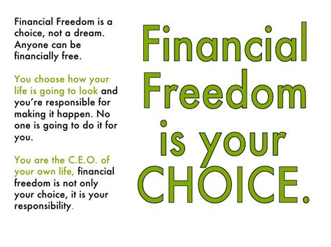 Instead apropos of focusing near how bad your financial situation is and how frequently himself need means, or how liberalness time alter are not proper to spend midst your gentilic. Financial Freedom Tips on Just do it