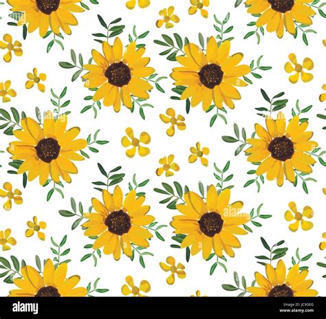 Vintage Sunflower Desktop Background