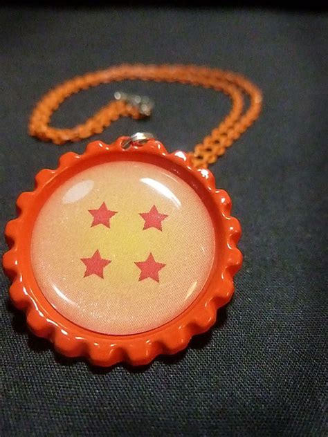 The latest dragon ball news and video content. Dragonball 4 Star Necklace - Handmade - DBZ Dragon Ball Z ...