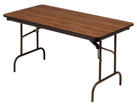 Rectangle Folding Table 29 In Height X 30 In Width Oak Grainger