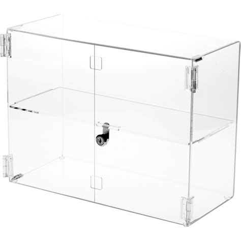 Plymor Clear Acrylic Rectangular Locking Display Case 1 Shelf Michaels