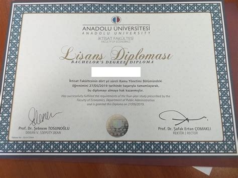 Aöf diploma için ayrıca bir ücret talep etmemektedir. Anadolu Üniversitesi Açıköğretim Diploma Örneği : Ankara ...