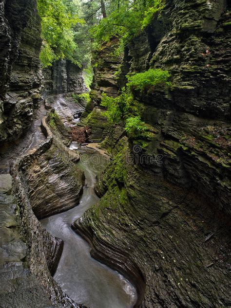 The Gorge Trail In Watkins Glen State Park Stock Image Image Of
