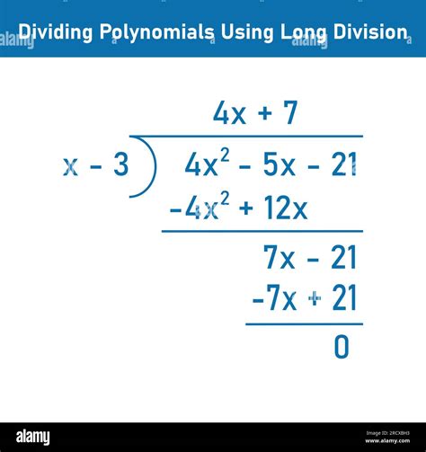 Dividing Polynomial Expressions In Mathematics Long Division Of