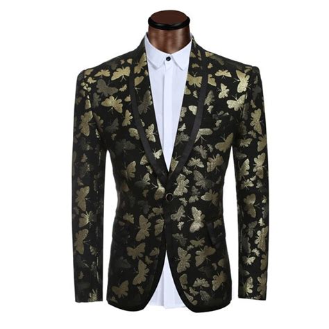 Custom Made Golden Men Suit Tailor Made Suit Bespoke 2017 Light Floral