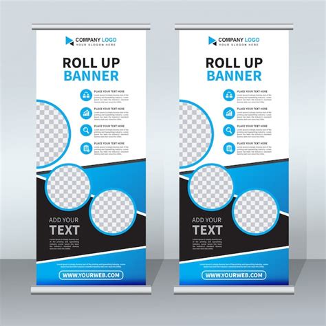 Premium Vector Creative Roll Up Banner Template