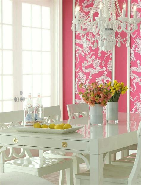 Rethinking Pink Pink Dining Rooms Home Decor Inspiration Yellow