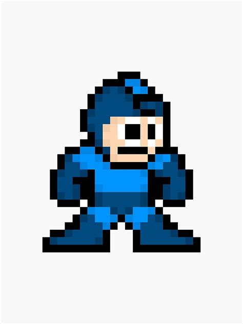 Pixel Art Mega Man Sticker For Sale By PixelyArt Redbubble