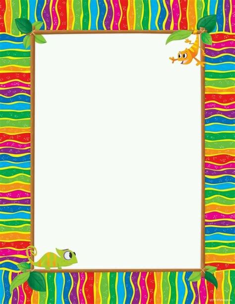Colores Borders For Paper Clip Art Borders Writing Paper