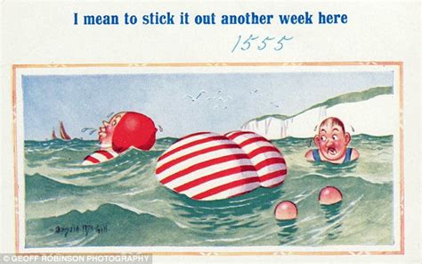 Saucy Seaside Vintage Postcards Candystripe Creatures