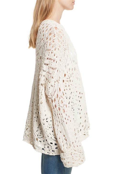 Nwt 128 Free People Traveling Lace Sweater Wheat S M L Authentic Ebay