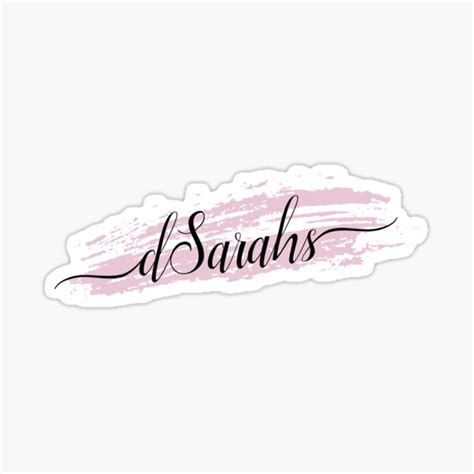 Sarah Name Girl Sticker For Sale By Boba2002 Redbubble