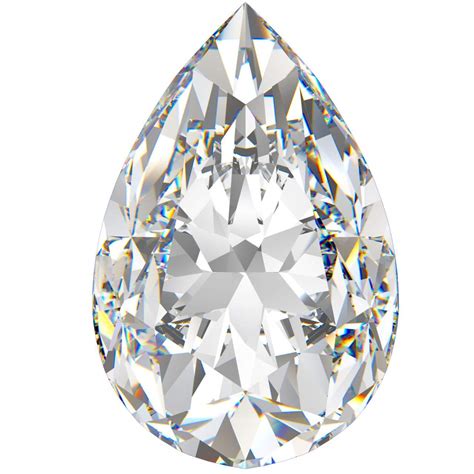 102ct Genuine Pear Shape Diamond Certified By Gia Ebay